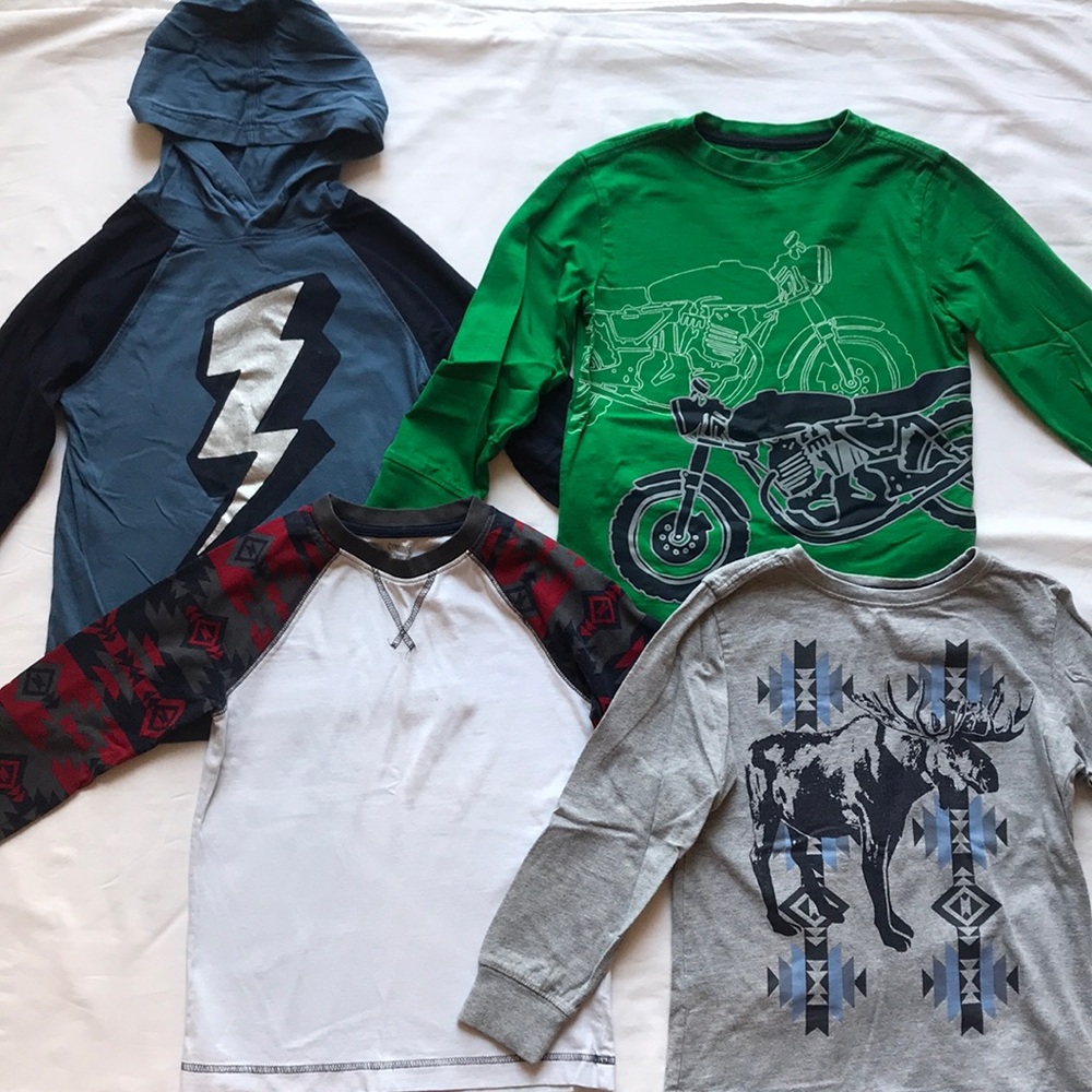 4 Gymboree long sleeve shirts